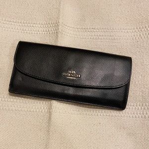 Coach Black Leather Women’s Wallet